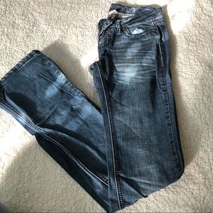 Vintage Blue Asphalt Flare Jeans
